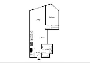 One Bedroom floor plan